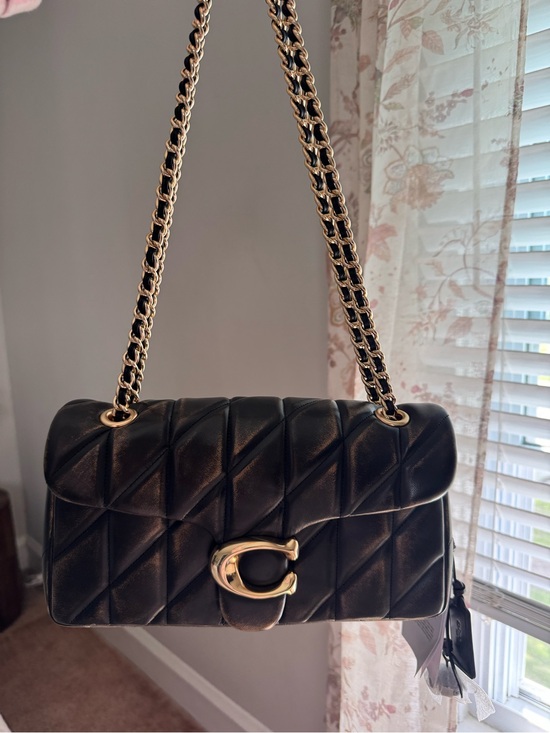 Coach Handbags - Coach “Loved Leather” Quilted Leather Shoulder Bag Tabby 26